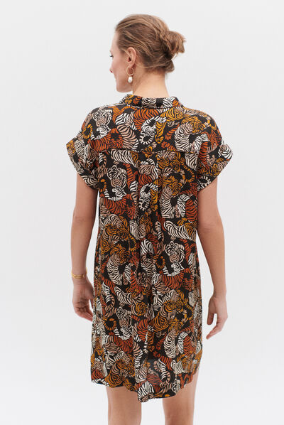 robe bonnie marron fonce femme
