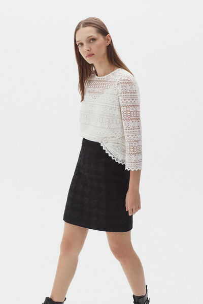 jupe mag noir femme