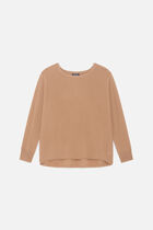 mamelia 100% cashmere sweater camel woman