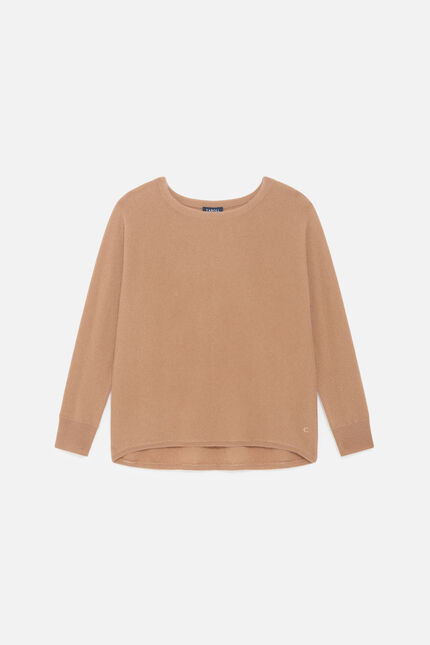 Pull mamelia 100 % cachemire camel femme