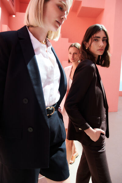 blazer amelie noir femme