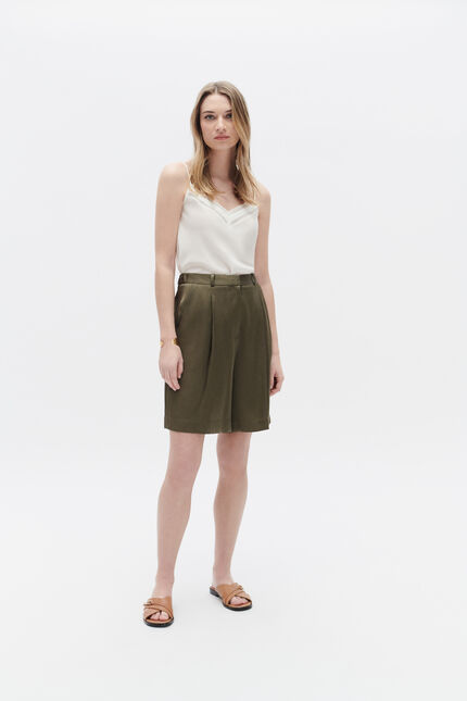 Pantalon pbrandon vert olive femme