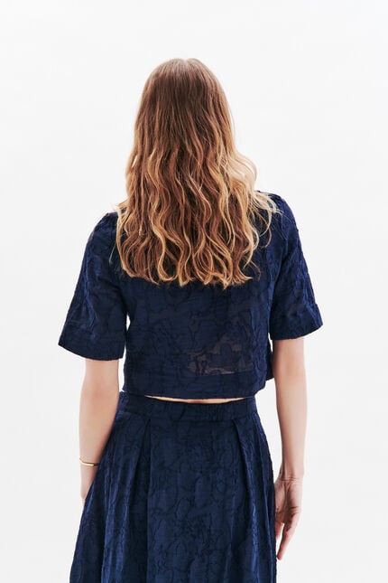 Blouse Cynthia2 bleu marine femme