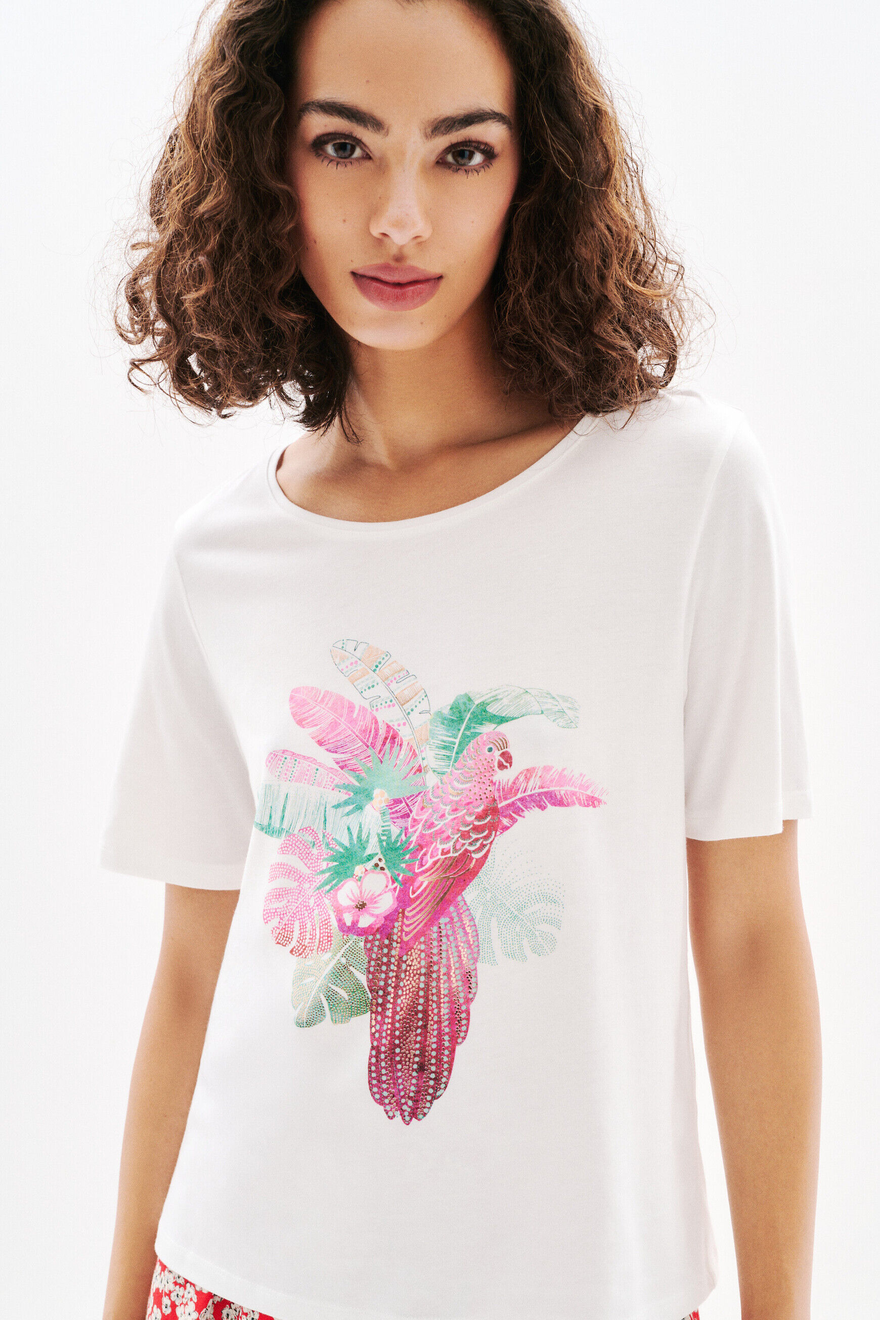 T-shirt Tperruche vert femme
