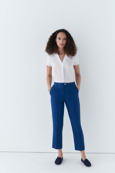 pantalon randy bleu femme