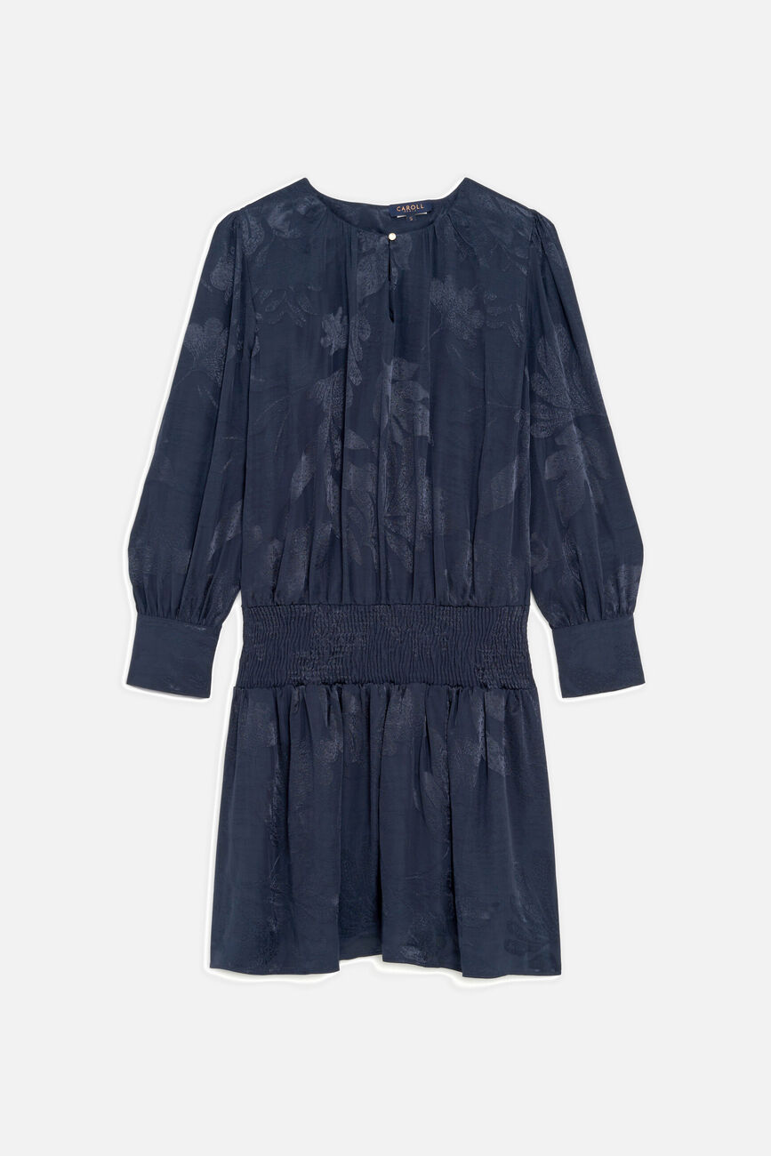 recile dress navy blue woman
