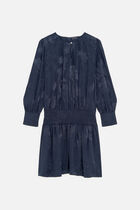 recile dress navy blue woman