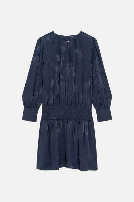 recile dress navy blue woman