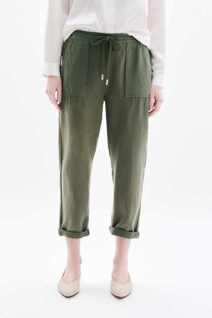 Pantalón ignace verde caqui mujer