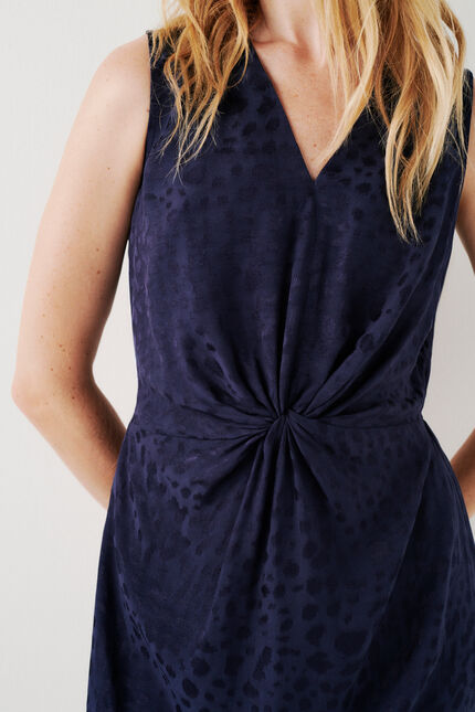 jurk rcarmen marineblauw vrouw
