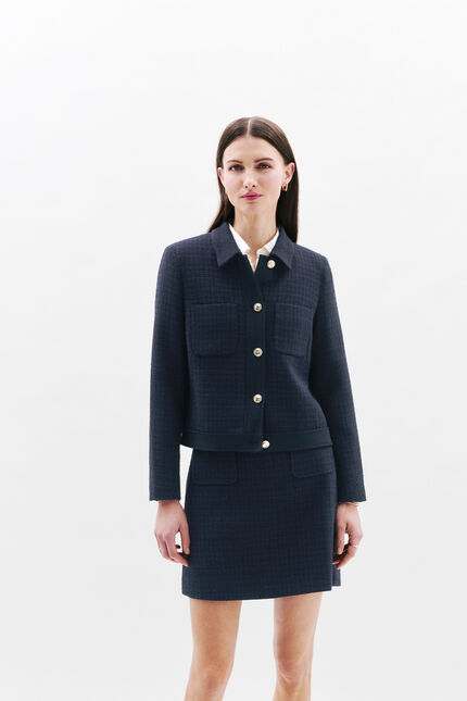 Janya1 rok marineblauw vrouw