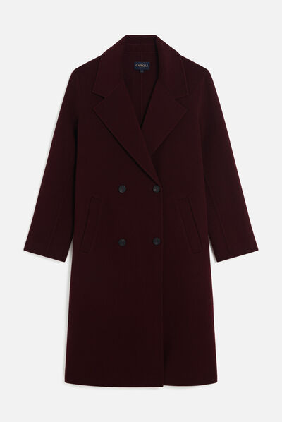 Manteau grenard prune femme