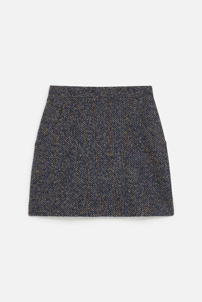 Jupe apoline bleu marine femme