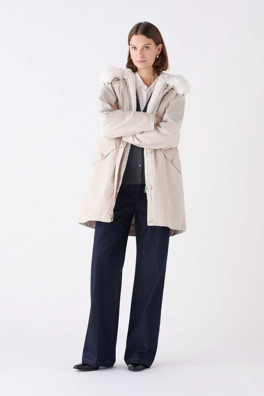 Parka gtoundra ecru femme