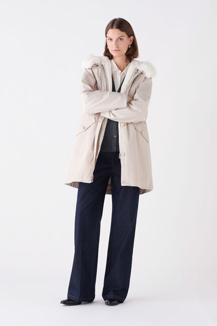 Parka gtoundra ecru femme
