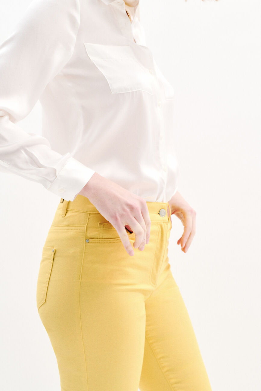 Pinocchietto Mason giallo limone donna