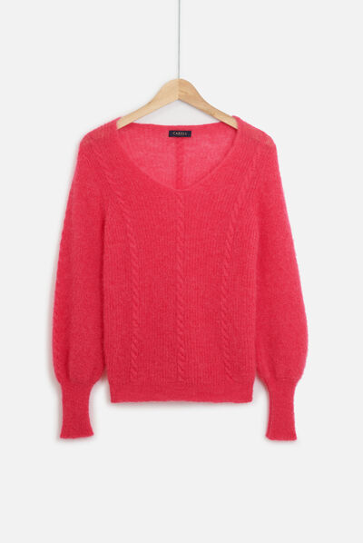 pull katerina rose fushia femme