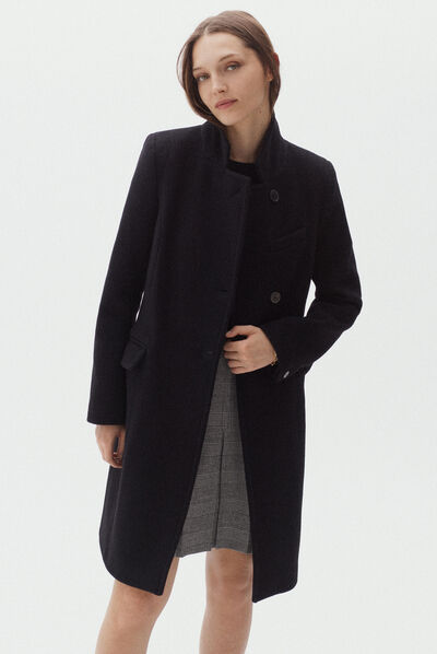 manteau jacques noir femme