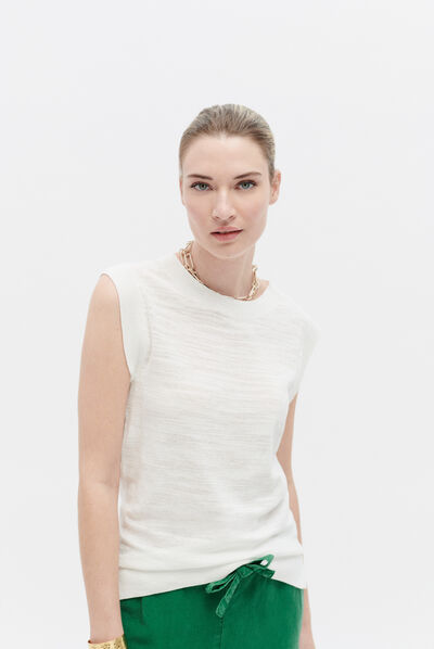 Pul moceane blanc femme
