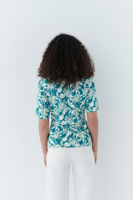 T-shirt tglycine vert emeraude femme