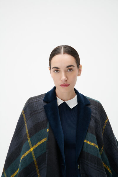 Poncho hadict noir femme