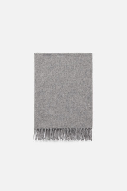 Echarpe marie 100% laine gris clair femme