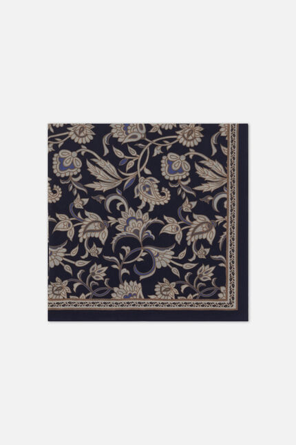 Lamira 100% wool scarf navy blue woman