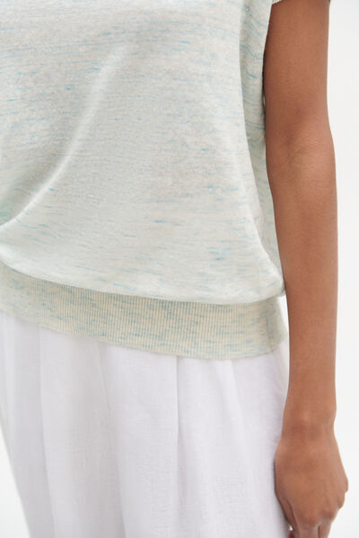 Pull lenny vert menthe femme