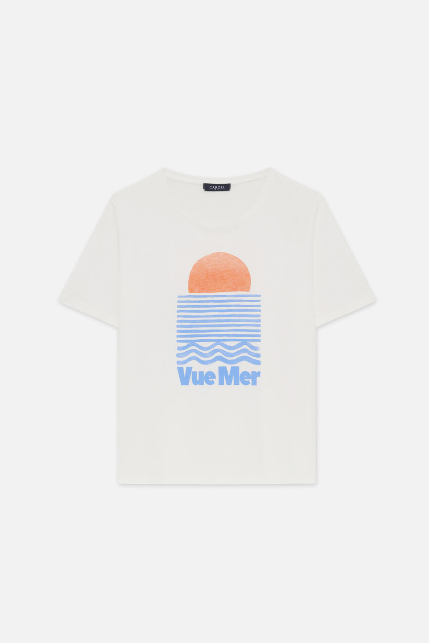 T-shirt Tim-Ocean ecru femme