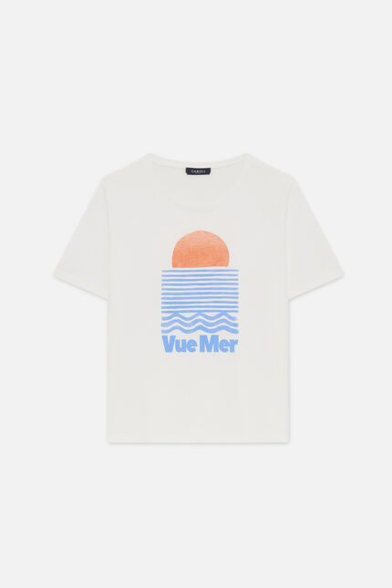 T-shirt Tim-Ocean ecru femme