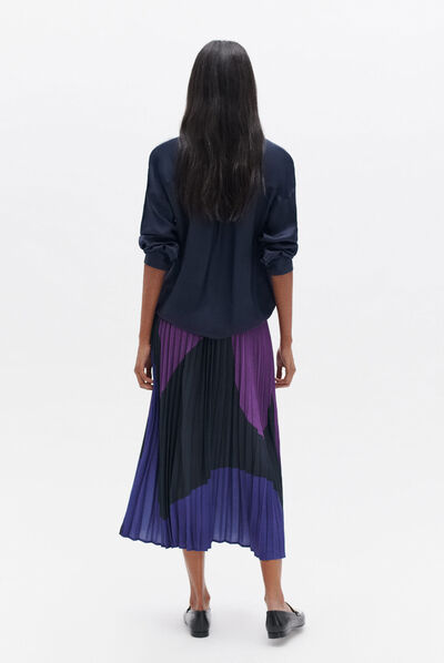 Camisa caby2 azul-marinho mulher