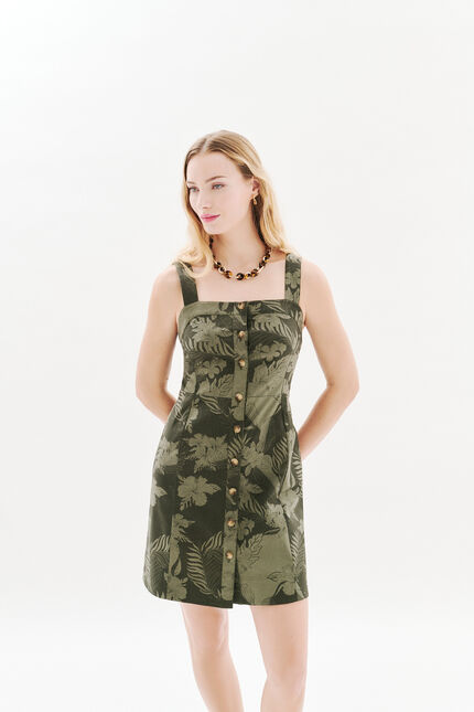 Robe Ravy vert kaki femme