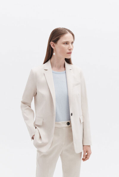 Veste violette beige femme