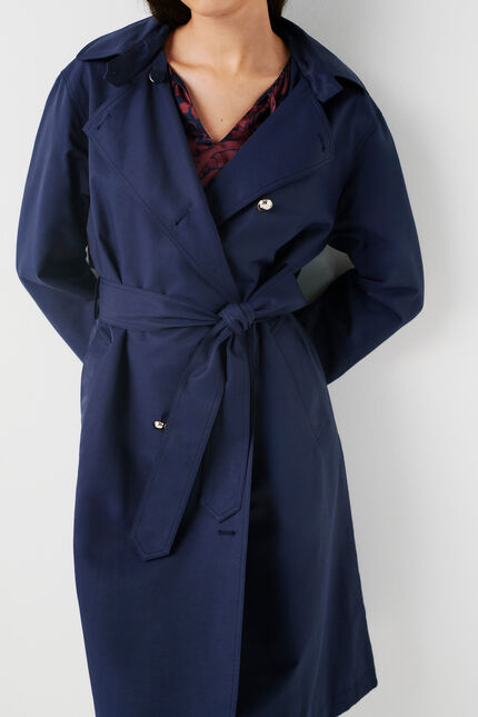 Trench gateau bleu marine femme