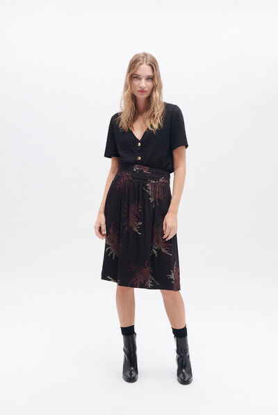 Jupe jiva noir femme