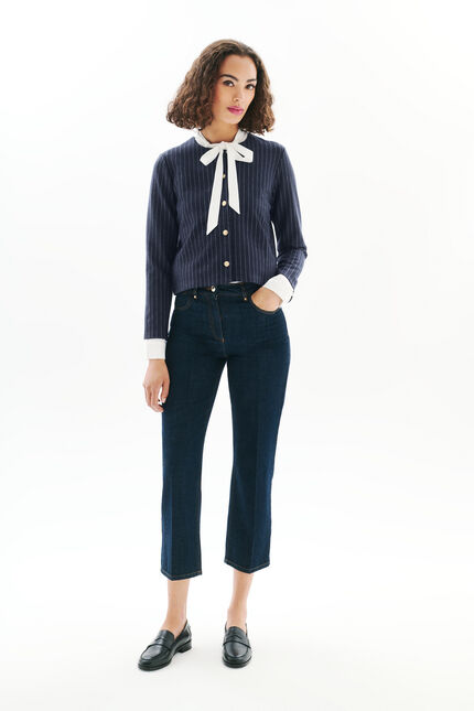 Veste Tjoris bleu marine femme