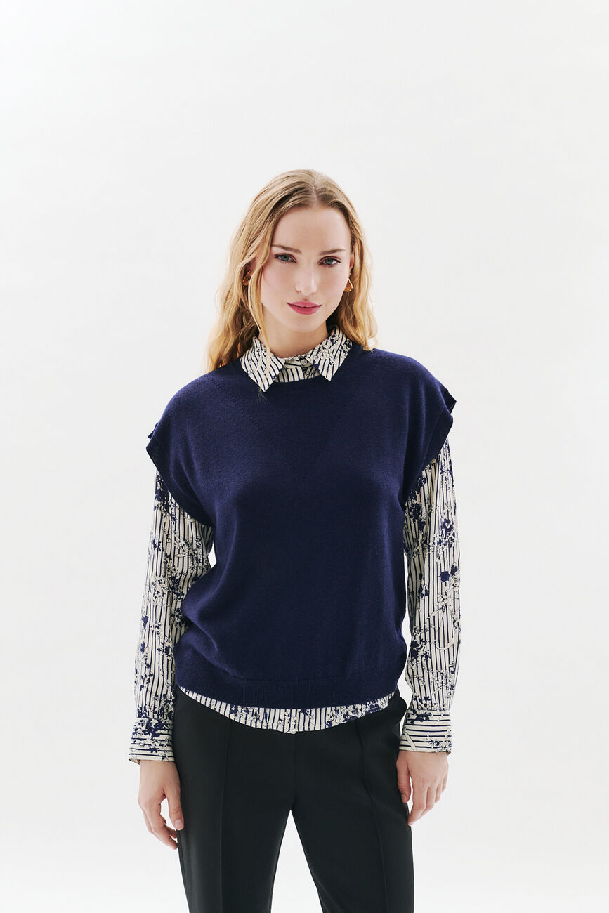 Maglione mathilde blu navy donna