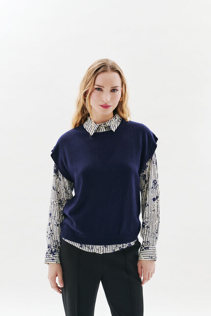 Jersey Mathilde azul marino mujer