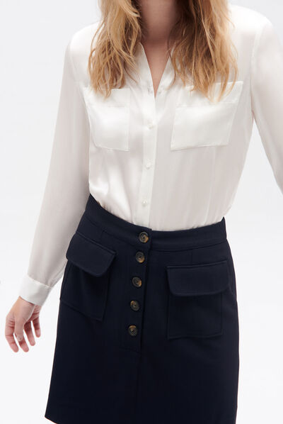 Jupe jimmy bleu marine femme