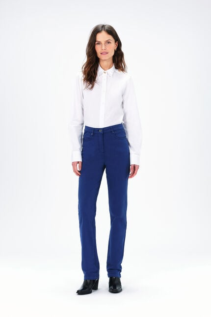 pantalon droit darling bleu marine femme