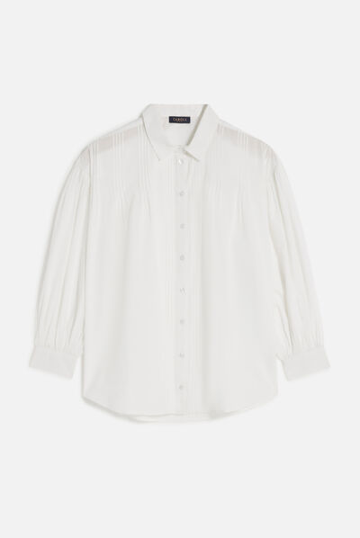 Camisa Cpinta branco mulher