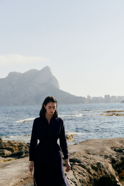 Robe rbetty bleu marine femme
