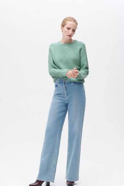 Pull miranda vert clair femme
