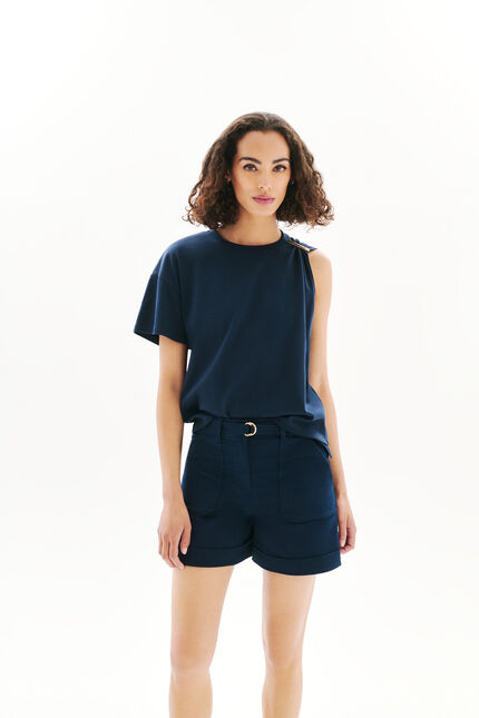 Tlouane T-shirt marineblauw vrouw