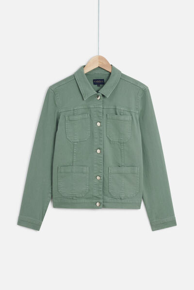 veste samantha vert kaki femme