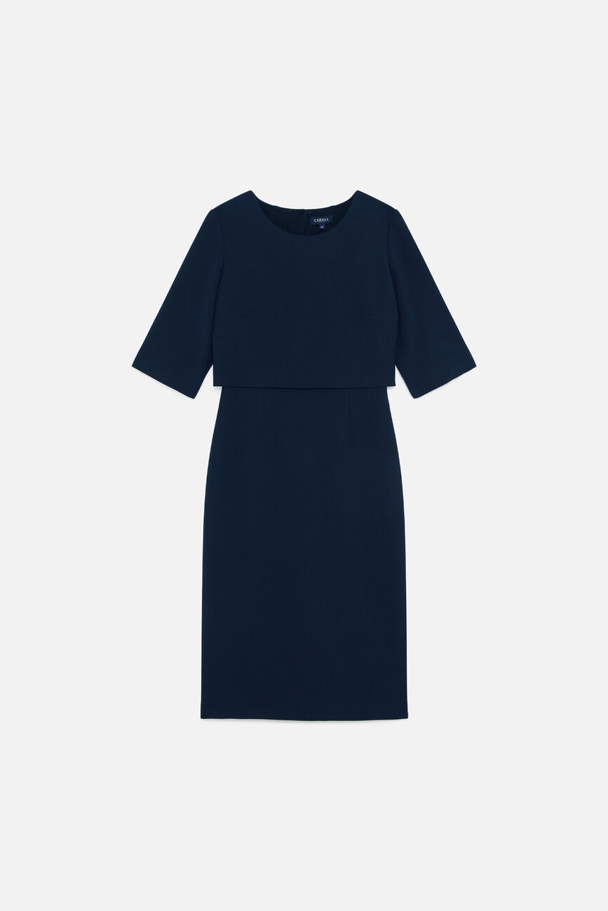 Rdivine dress navy blue woman
