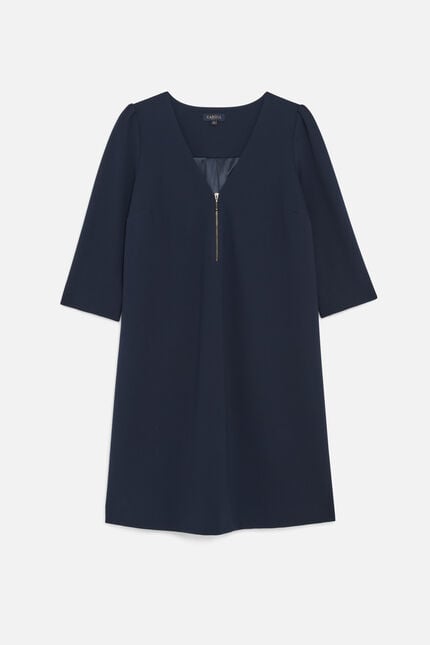 Robe ranel bleu marine femme