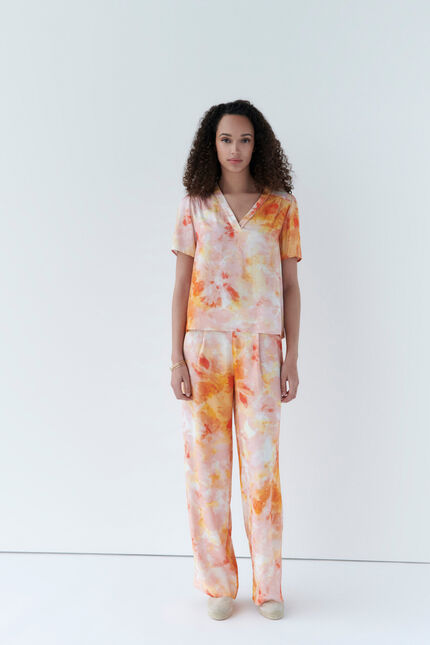 Pantalon prairie rose clair femme