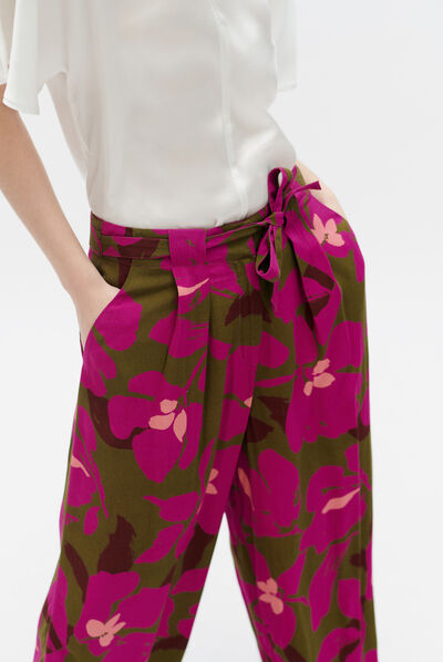 Pantalon pvictorien vert olive femme