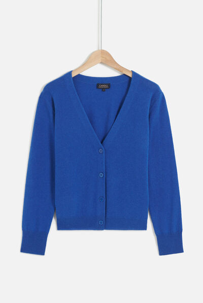 Gilet megane bleu electrique femme